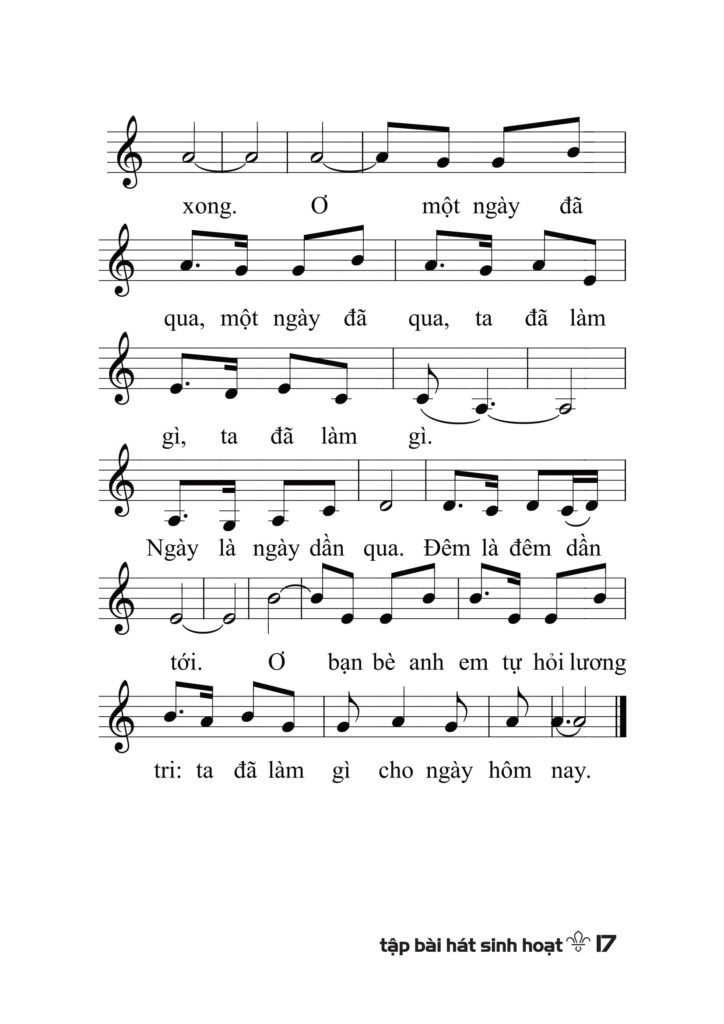 Sheet nhạc - Đừng để ngày mai